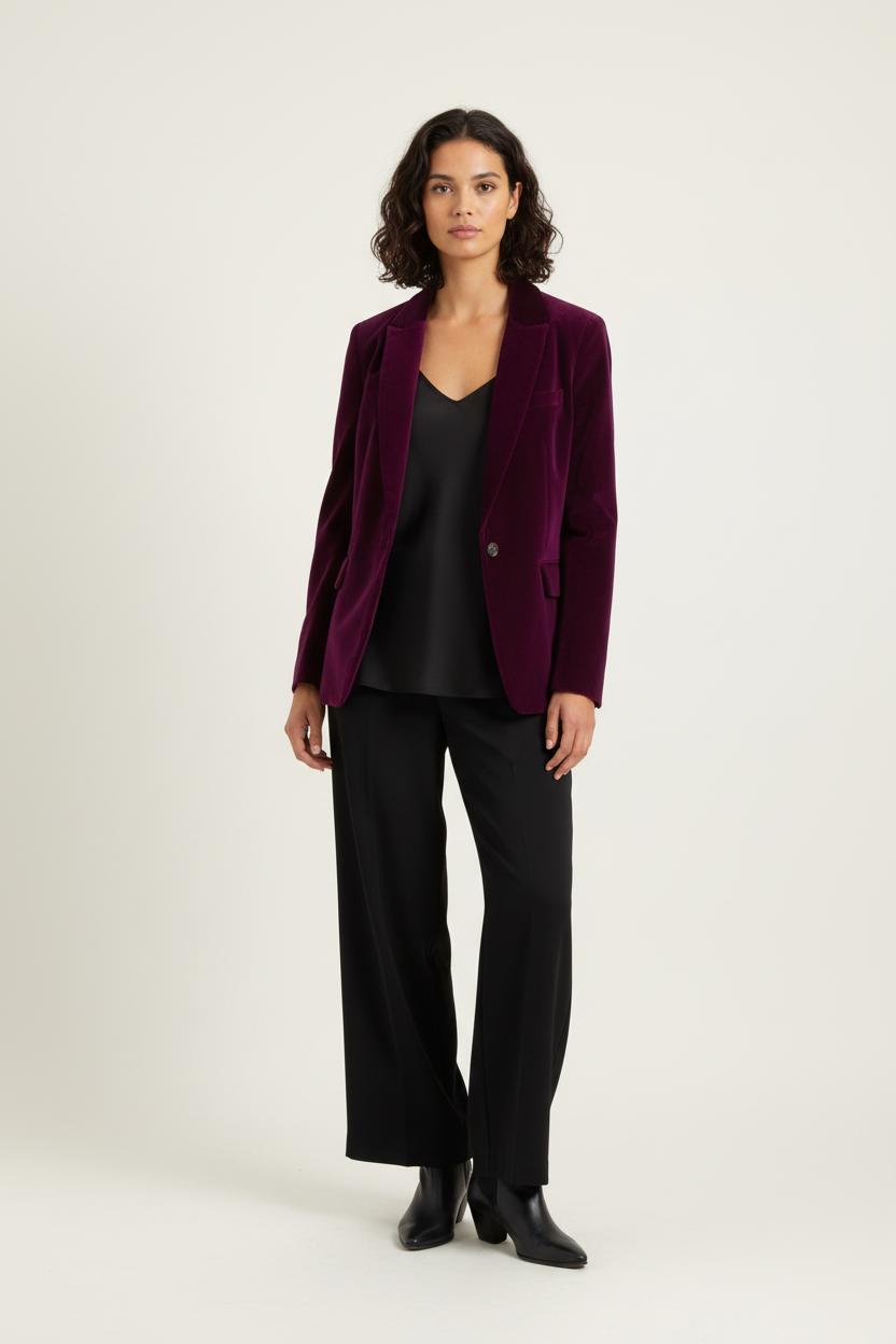 Blazer Violet - Taille M/38 de la marque Caroll | PARAD97573 - Vendu par Paradigme - Image 1