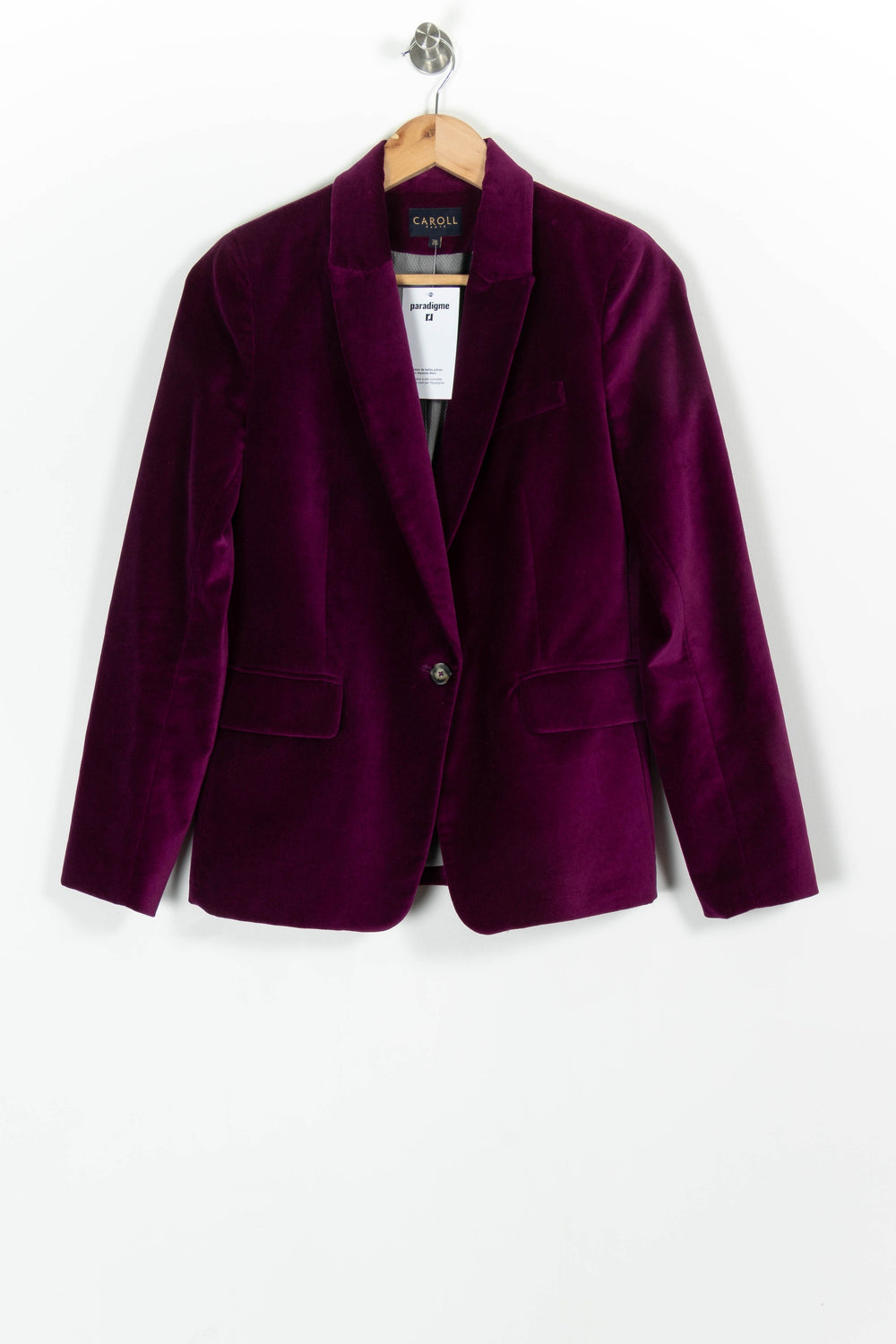 Blazer Violet - Taille M/38 de la marque Caroll | PARAD97573 - Vendu par Paradigme - Image 2