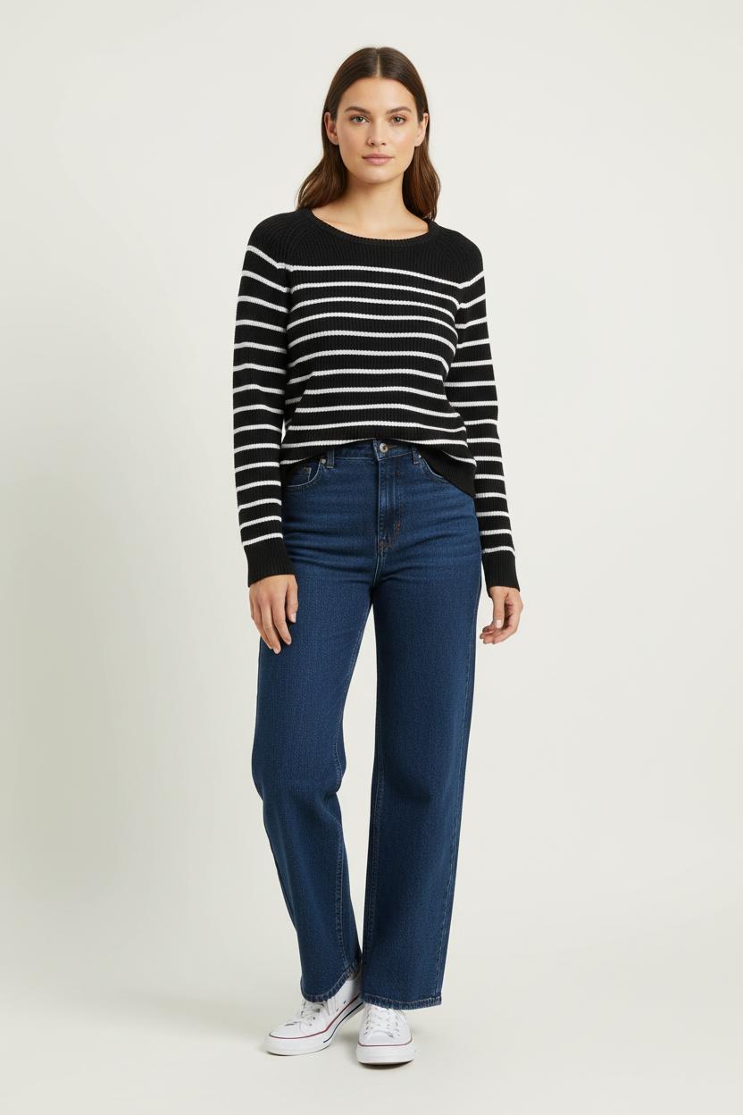 Pull Noir et Blanc - Taille M/38 de la marque Suncoo | PARAD97584 - Vendu par Paradigme - Image 1