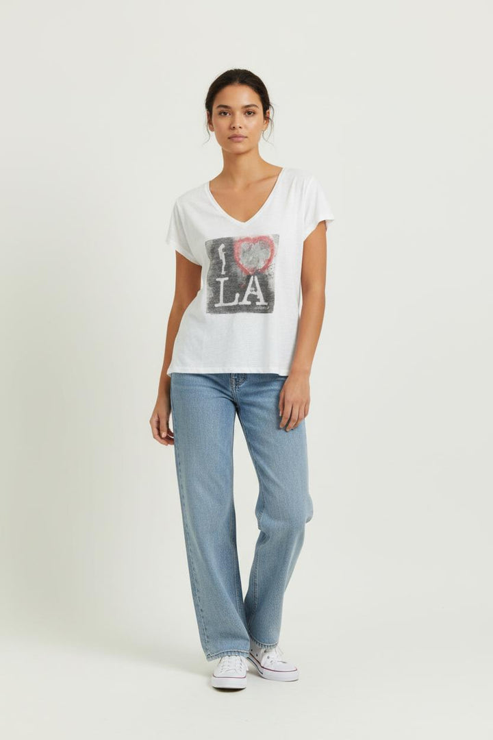 Tee-shirt Blanc - Taille M/38 de la marque IKKS | PARAD97591 - Vendu par Paradigme - Image 1