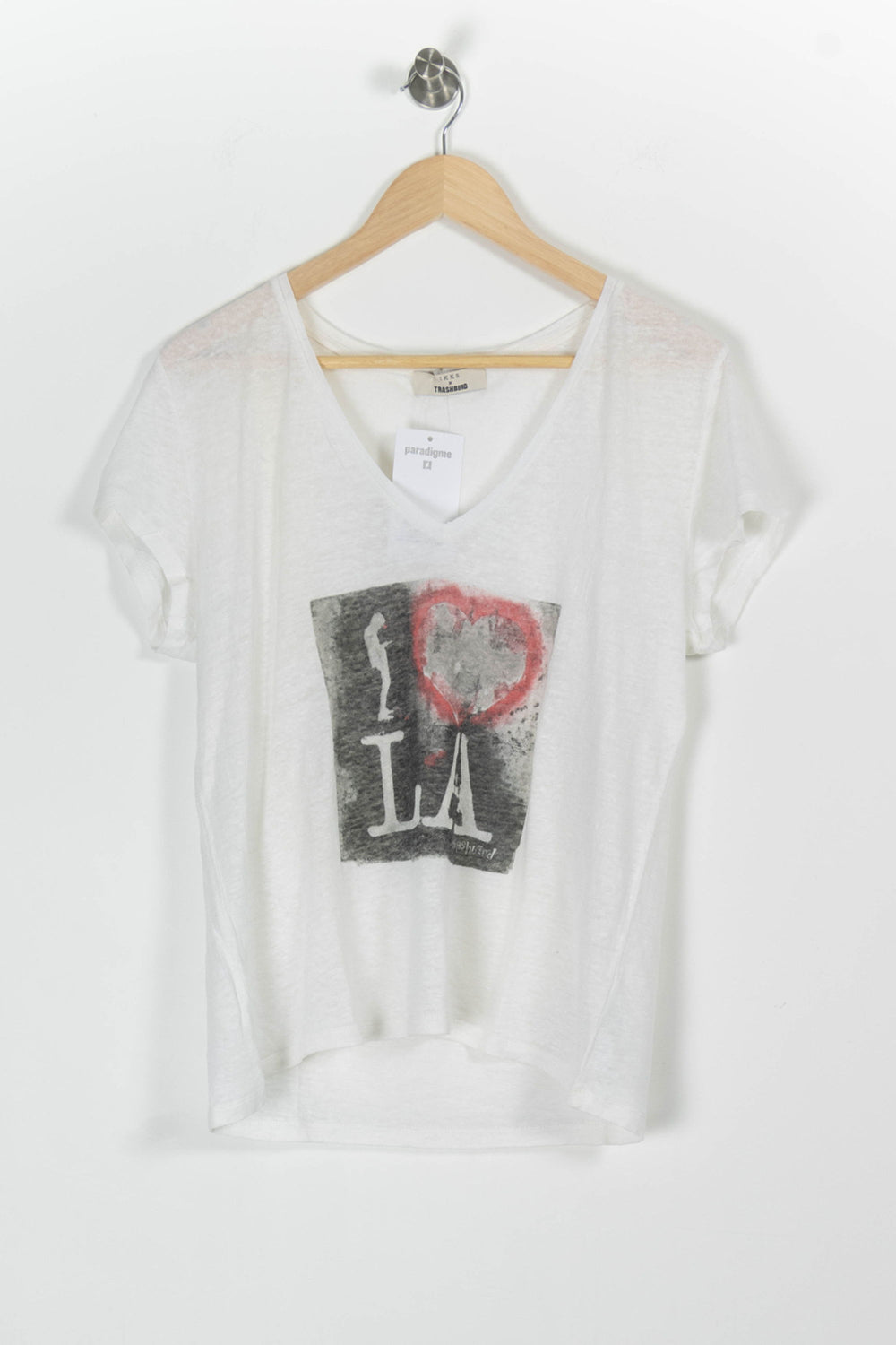 Tee-shirt Blanc - Taille M/38 de la marque IKKS | PARAD97591 - Vendu par Paradigme - Image 2