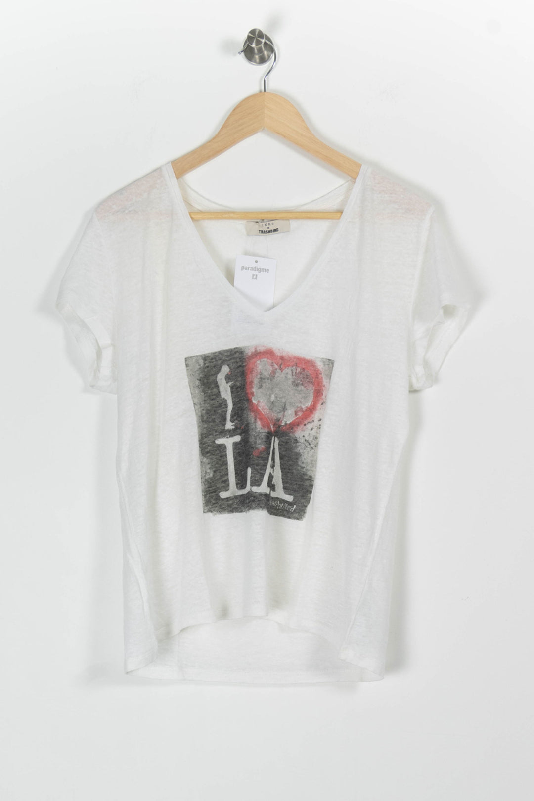 Tee-shirt Blanc - Taille M/38 de la marque IKKS | PARAD97591 - Vendu par Paradigme - Image 2