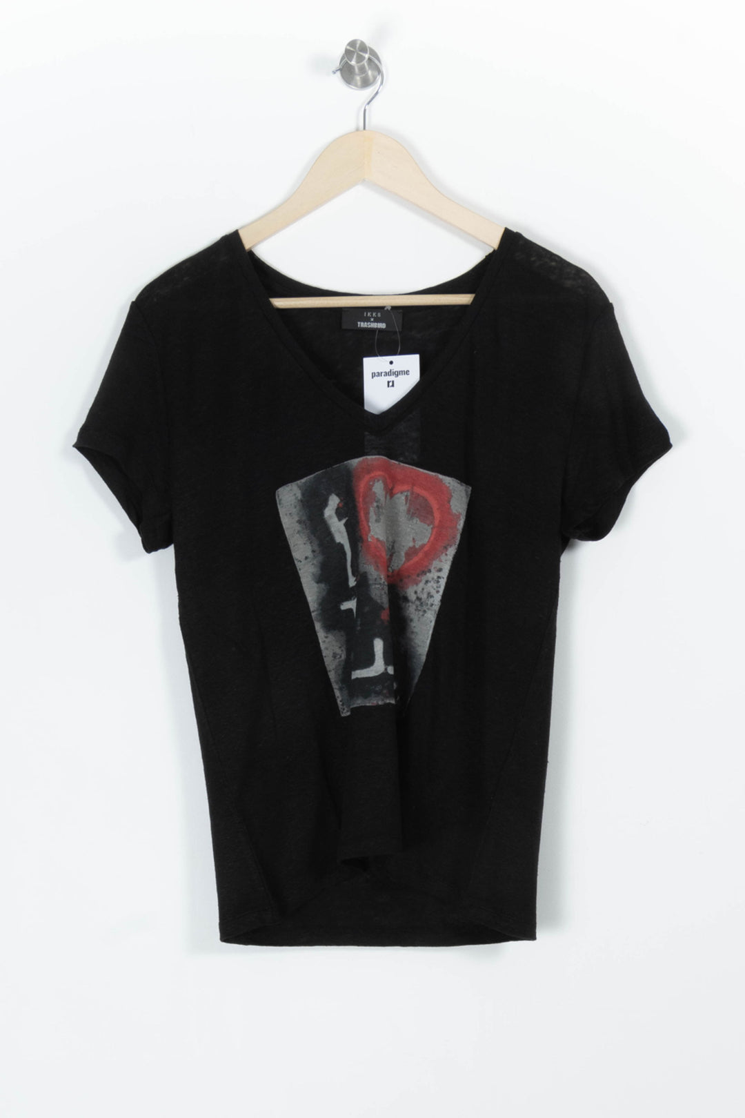 Tee-shirt Noir - Taille M/38 de la marque IKKS | PARAD97592 - Vendu par Paradigme - Image 2