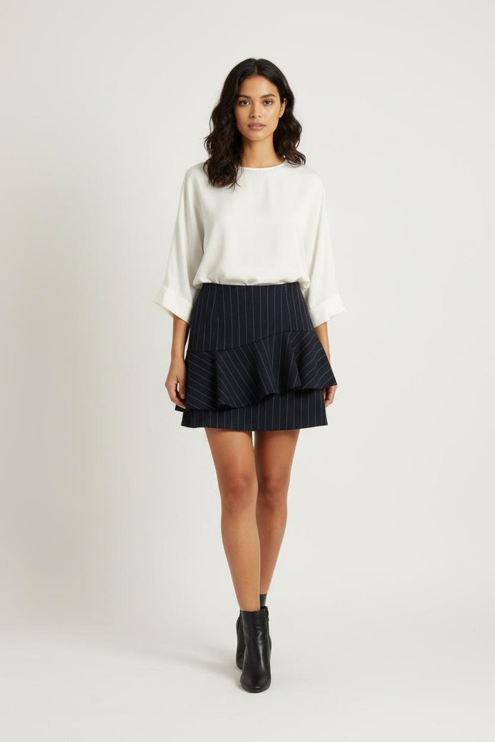 Jupe Courte Bleue - Taille M/38 de la marque Claudie Pierlot | PARAD97595 - Vendu par Paradigme - Image 1