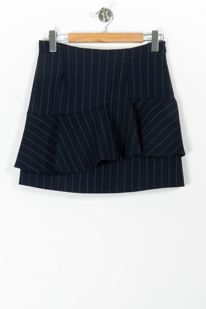 Jupe Courte Bleue - Taille M/38 de la marque Claudie Pierlot | PARAD97595 - Vendu par Paradigme - Image 2