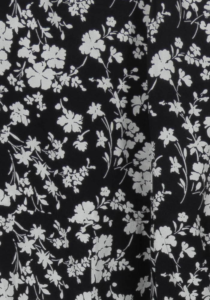 Robe Fleurie Noire et Blanche - Taille L/40 de la marque Comptoir des Cotonniers | PARAD97602 - Vendu par Paradigme - Image 3