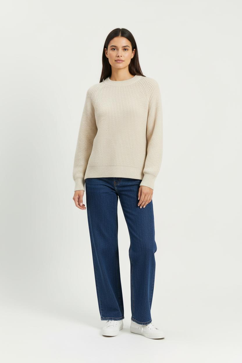 Pull Beige - Taille M/38 de la marque La Fée Maraboutée | PARAD97610 - Vendu par Paradigme - Image 1