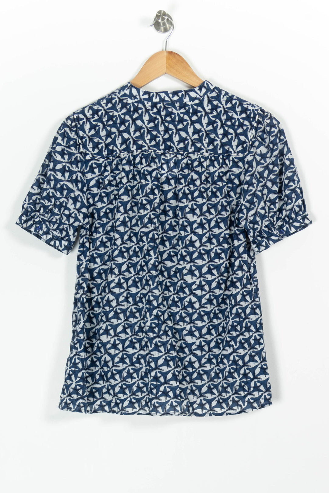 Chemisette Bleue et Blanche - Taille S/36 de la marque Caroll | PARAD97612 - Vendu par Paradigme - Image 4