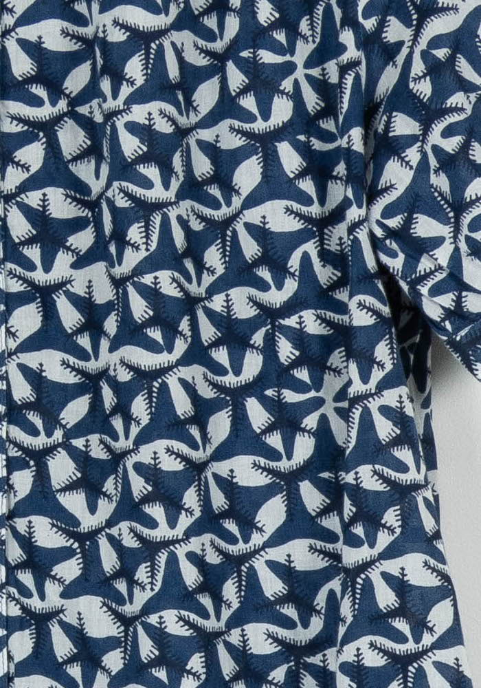 Chemisette Bleue et Blanche - Taille S/36 de la marque Caroll | PARAD97612 - Vendu par Paradigme - Image 3