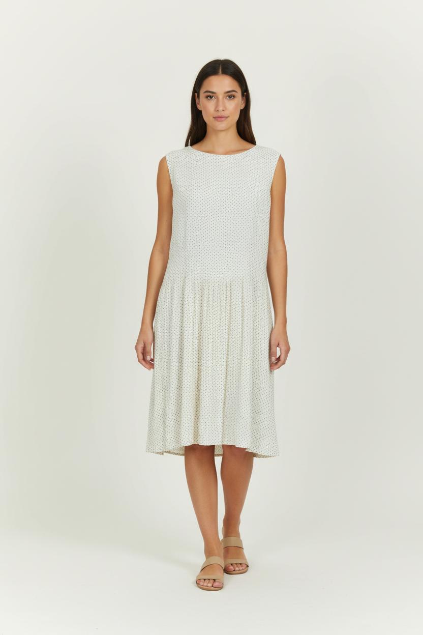 Robe Midi Blanche et Noire - Taille L/40 de la marque Comptoir des Cotonniers | PARAD97614 - Vendu par Paradigme - Image 1