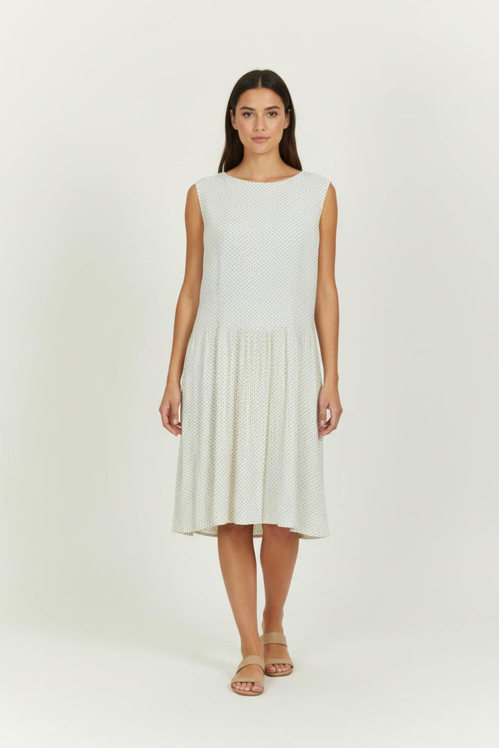 Robe Midi Blanche et Noire - Taille L/40 de la marque Comptoir des Cotonniers | PARAD97614 - Vendu par Paradigme - Image 1