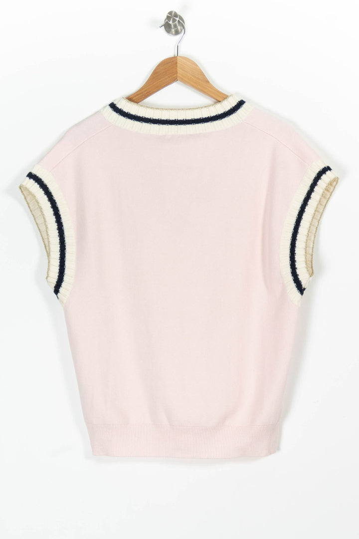Pull Sans Manches Rose et Blanc - Taille T.U. de la marque Maje | PARAD97619 - Vendu par Paradigme - Image 4