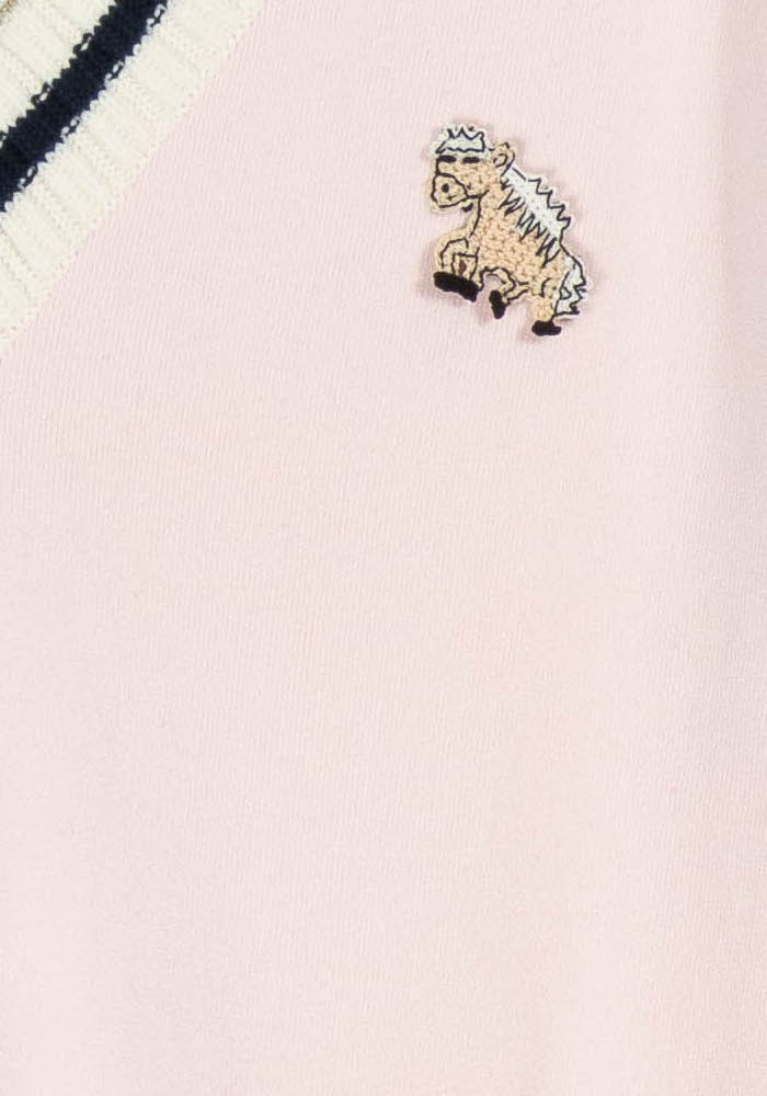Pull Sans Manches Rose et Blanc - Taille T.U. de la marque Maje | PARAD97619 - Vendu par Paradigme - Image 3