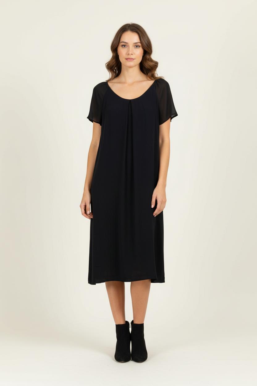 Robe Midi Noire - Taille XXXL/46 de la marque ZAPA | PARAD97625 - Vendu par Paradigme - Image 1