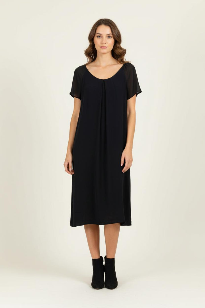 Robe Midi Noire - Taille XXXL/46 de la marque ZAPA | PARAD97625 - Vendu par Paradigme - Image 1