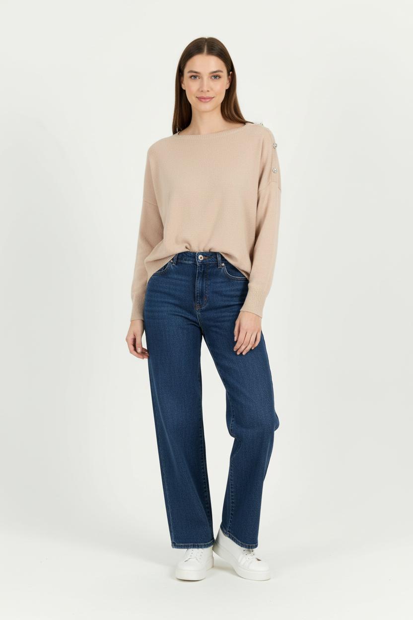 Pull Rose - Taille S/36 de la marque La Fée Maraboutée | PARAD97627 - Vendu par Paradigme - Image 1