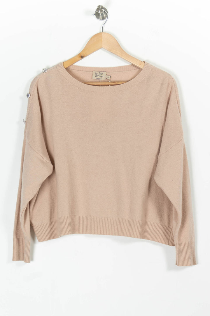 Pull Rose - Taille S/36 de la marque La Fée Maraboutée | PARAD97627 - Vendu par Paradigme - Image 2
