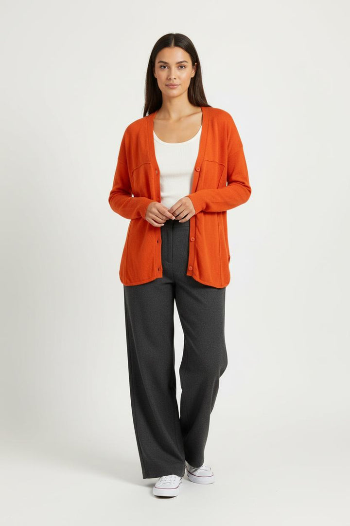 Cardigan Orange - Taille L/40 de la marque Notshy Cashmere | PARAD97628 - Vendu par Paradigme - Image 1