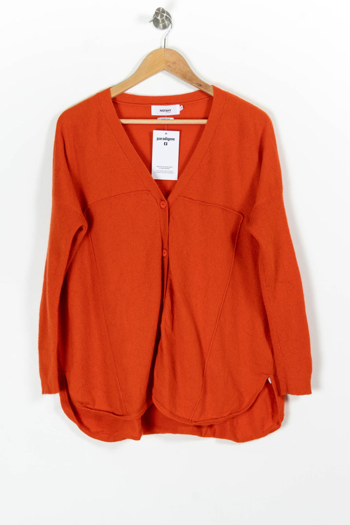Cardigan Orange - Taille L/40 de la marque Notshy Cashmere | PARAD97628 - Vendu par Paradigme - Image 2