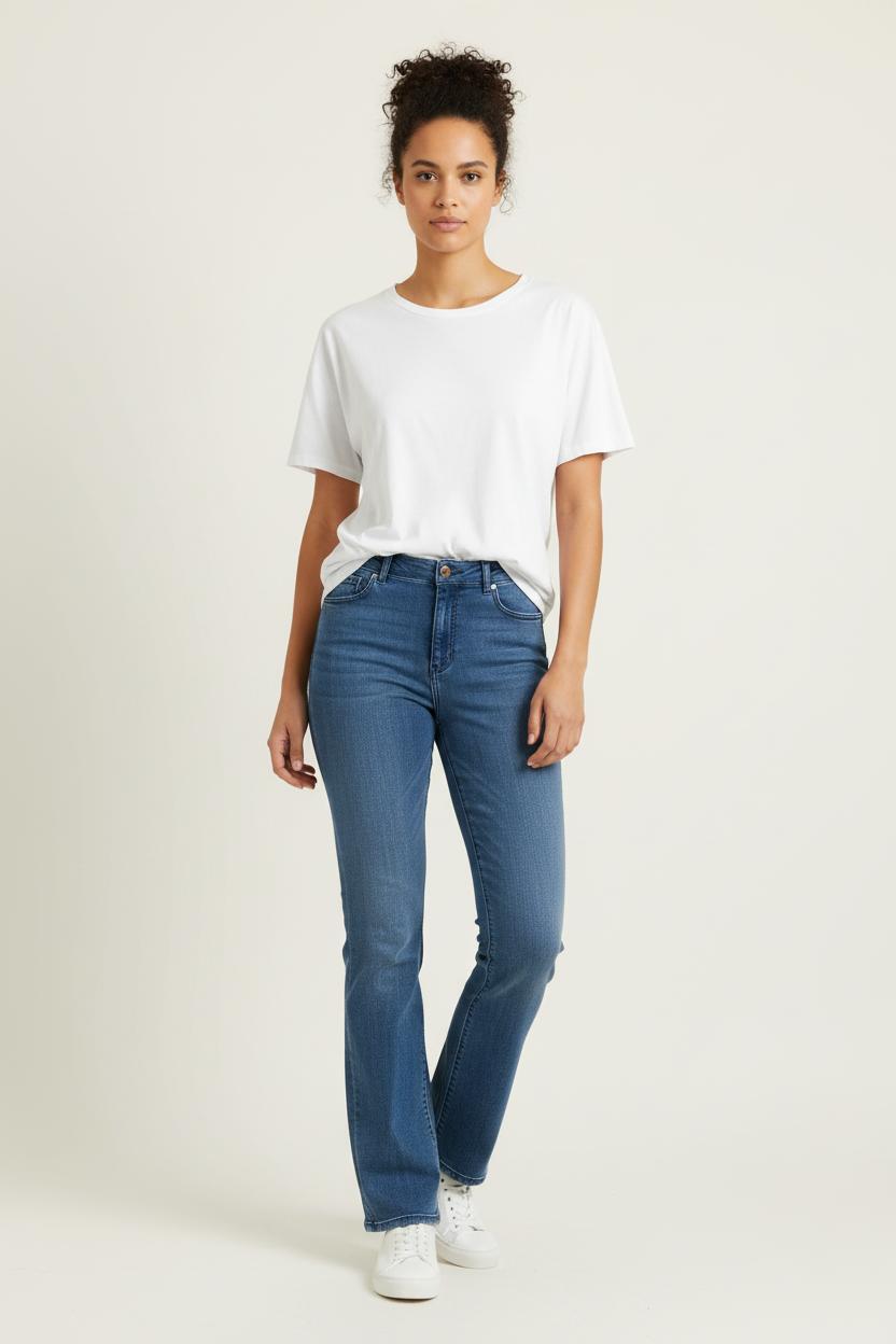 Jean Évasé Bleu - Taille M/38 de la marque IKKS | PARAD97636 - Vendu par Paradigme - Image 1