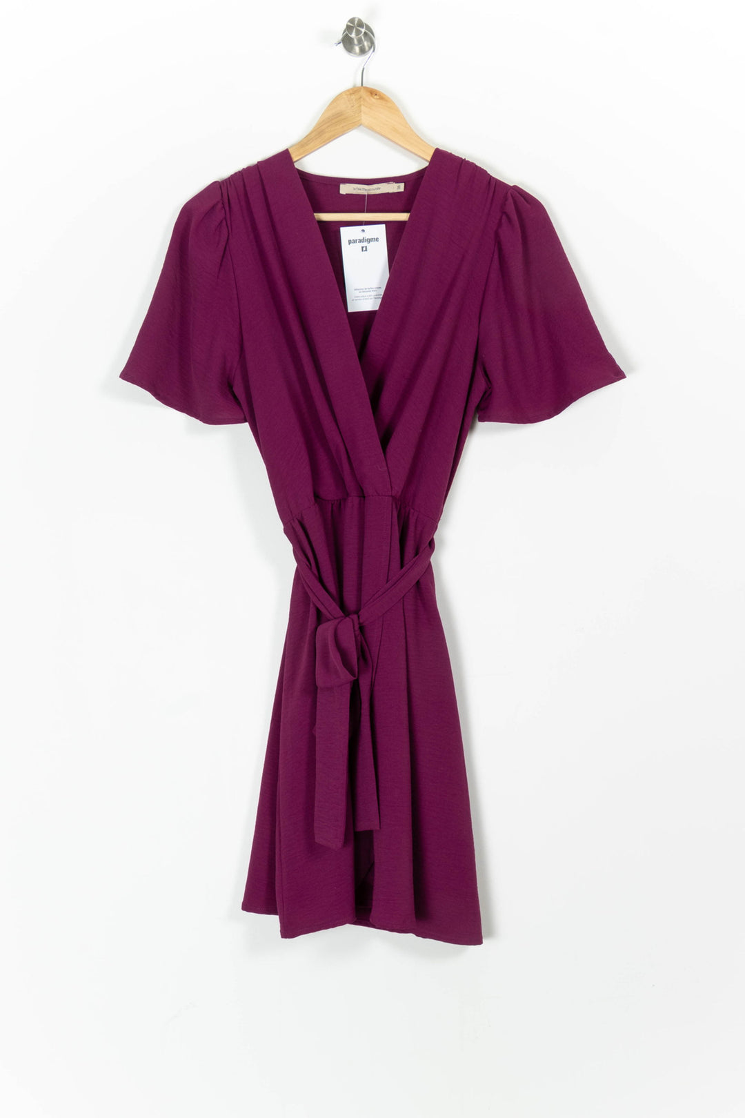 Robe Portefeuille Violette - Taille M/38 de la marque La Fée Maraboutée | PARAD97649 - Vendu par Paradigme - Image 2