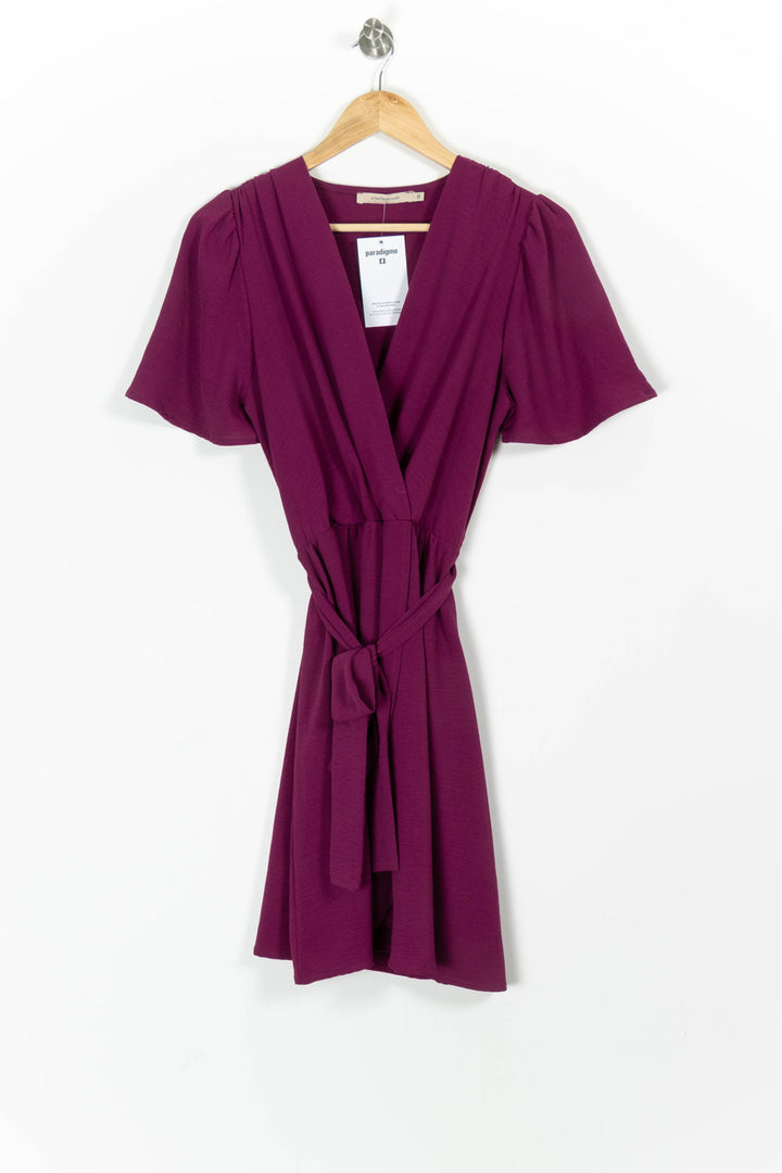 Robe Portefeuille Violette - Taille M/38 de la marque La Fée Maraboutée | PARAD97649 - Vendu par Paradigme - Image 2