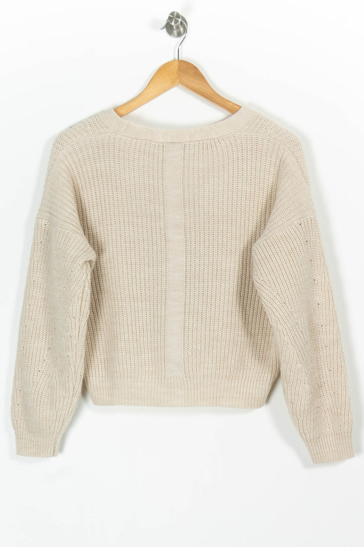 Cardigan Beige - Taille M/38 de la marque La Fée Maraboutée | PARAD97650 - Vendu par Paradigme - Image 4