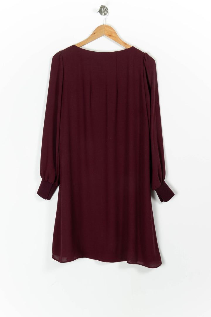 Robe Midi Bordeaux - Taille L/40 de la marque Claudie Pierlot | PARAD97651 - Vendu par Paradigme - Image 4