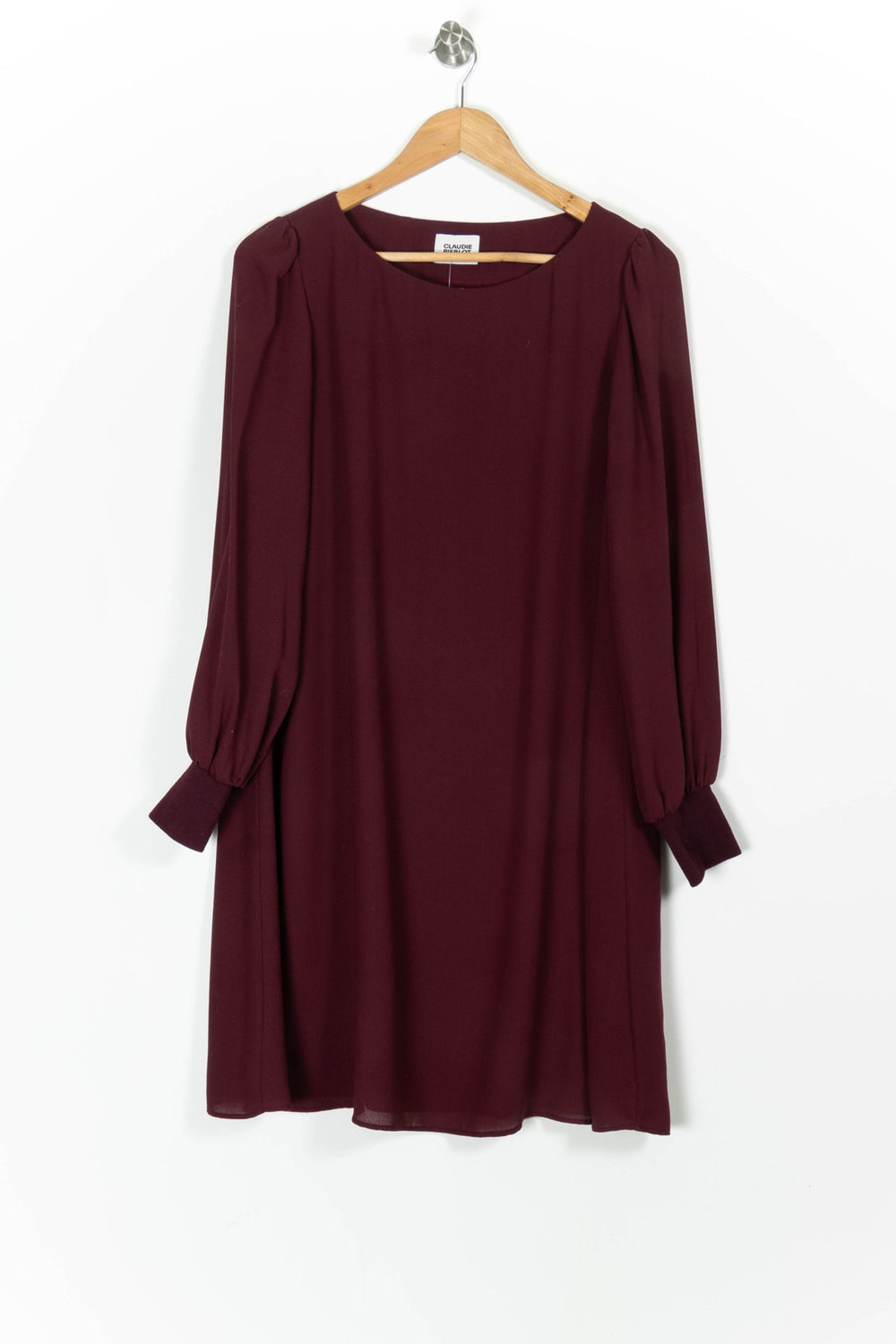 Robe Midi Bordeaux - Taille L/40 de la marque Claudie Pierlot | PARAD97651 - Vendu par Paradigme - Image 2
