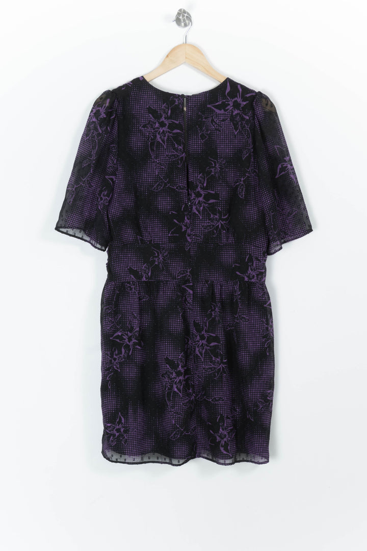 Robe Noire et Violette - Taille XL/42 de la marque IKKS | PARAD97653 - Vendu par Paradigme - Image 4