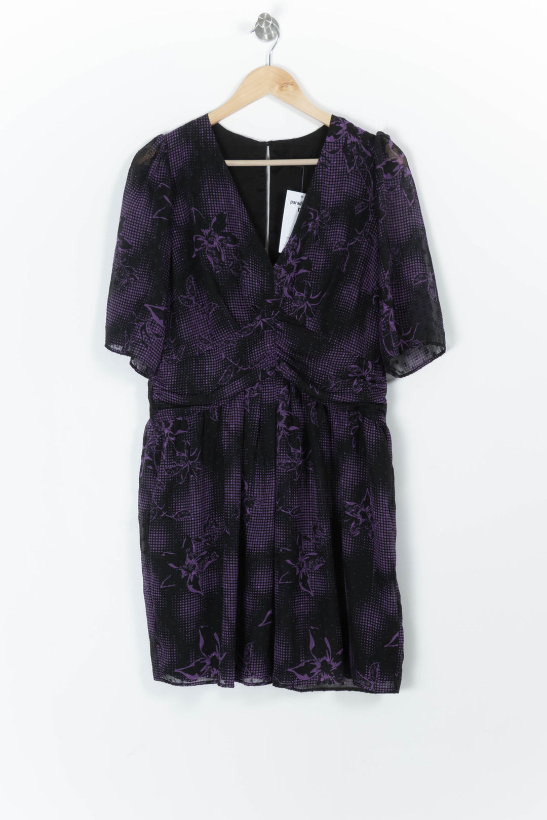 Robe Noire et Violette - Taille XL/42 de la marque IKKS | PARAD97653 - Vendu par Paradigme - Image 2
