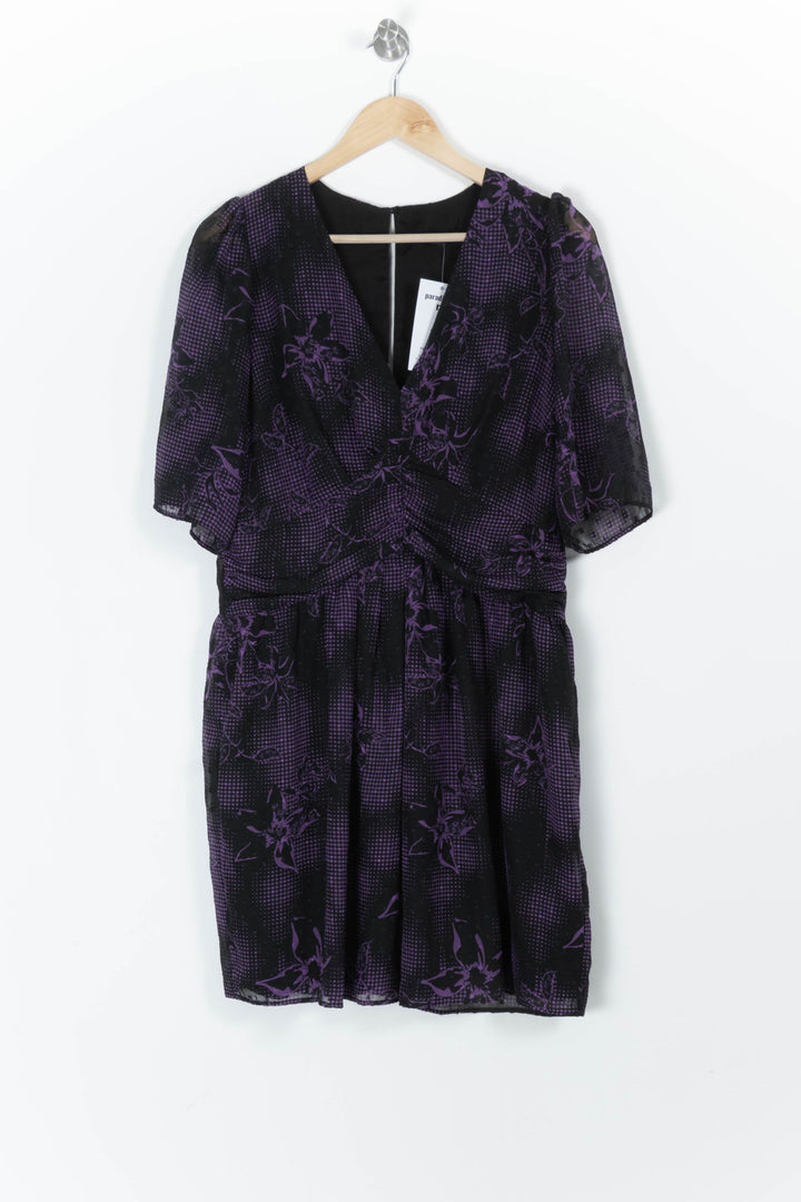 Robe Noire et Violette - Taille XL/42 de la marque IKKS | PARAD97653 - Vendu par Paradigme - Image 2