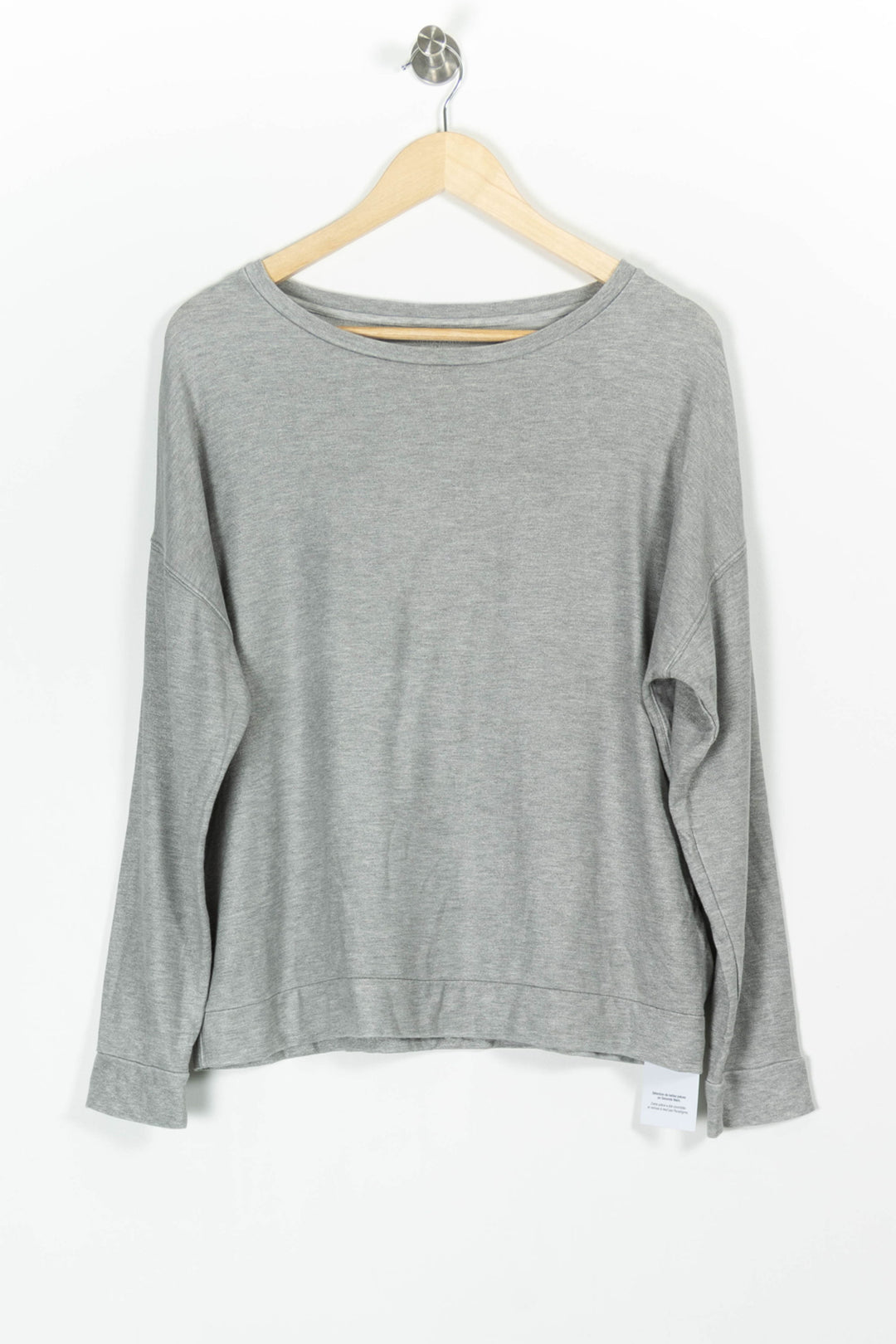 Tee-shirt Manches Longues Gris - Taille S/36 de la marque Majestic Filatures | PARAD97659 - Vendu par Paradigme - Image 2