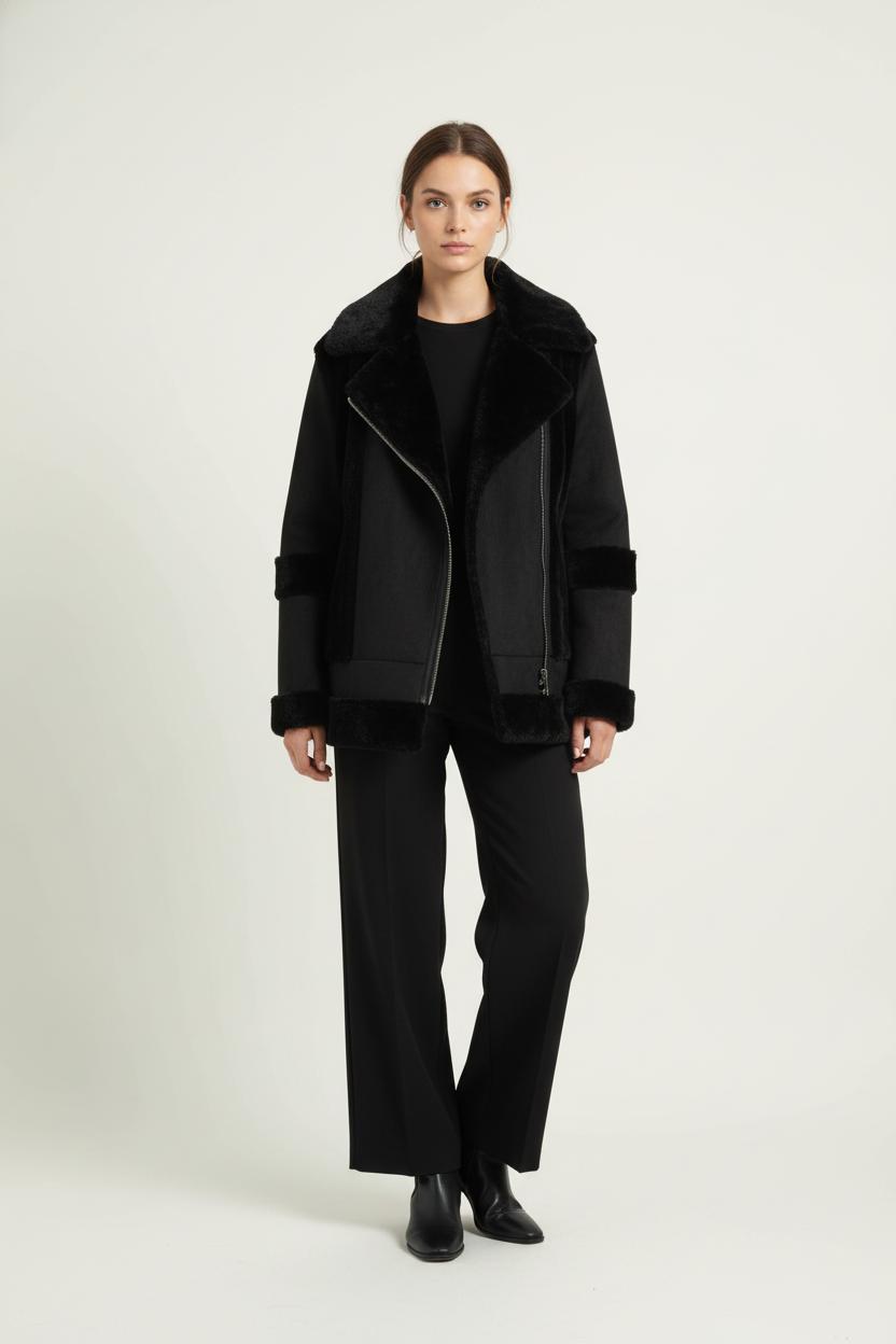 Manteau Noir - Taille XL/42 de la marque La Fée Maraboutée | PARAD97667 - Vendu par Paradigme - Image 1