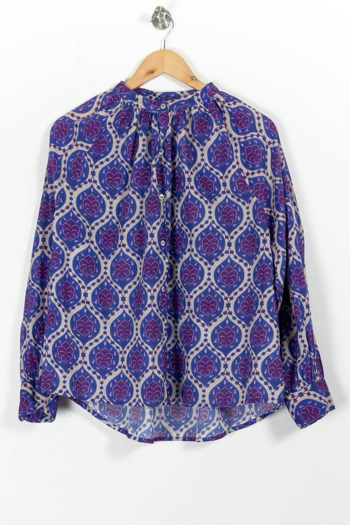 Blouse Bleue et Violette - Taille S/36 de la marque Petite Mendigote | PARAD97670 - Vendu par Paradigme - Image 2