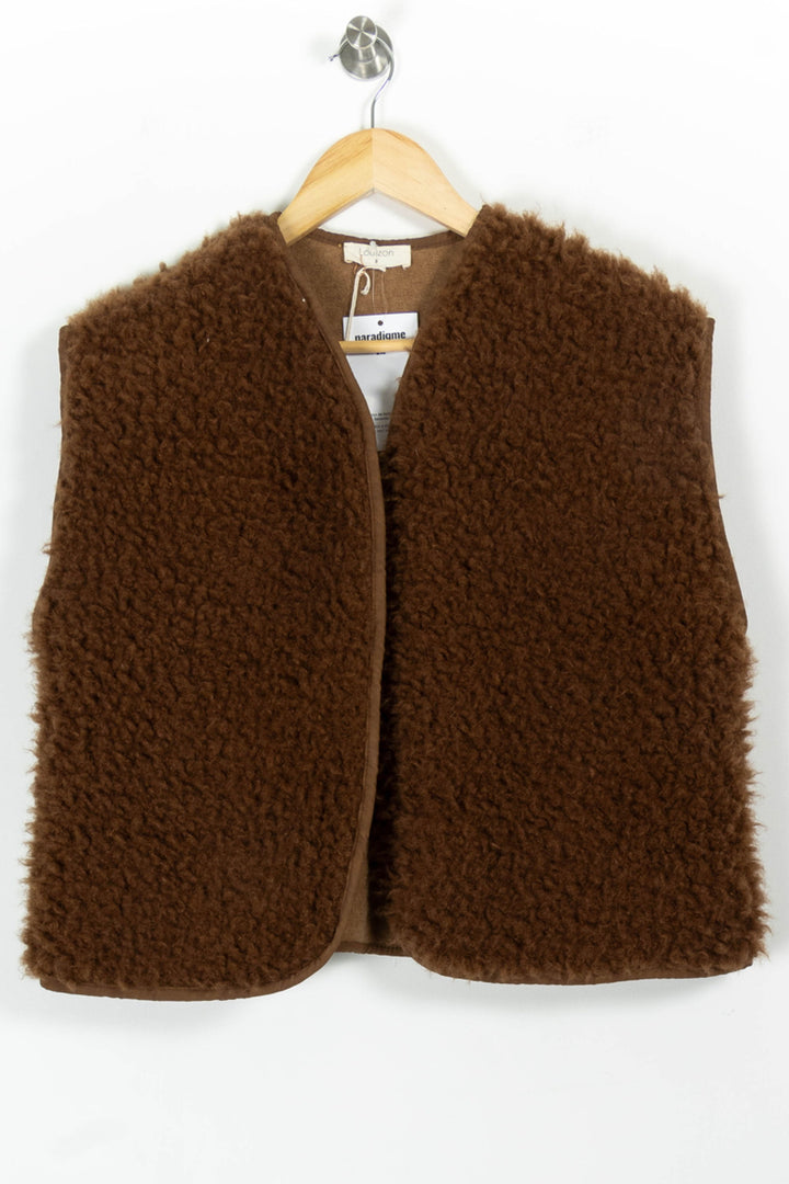 Gilet Marron - Taille L/40 de la marque Louizon | PARAD97671 - Vendu par Paradigme - Image 2