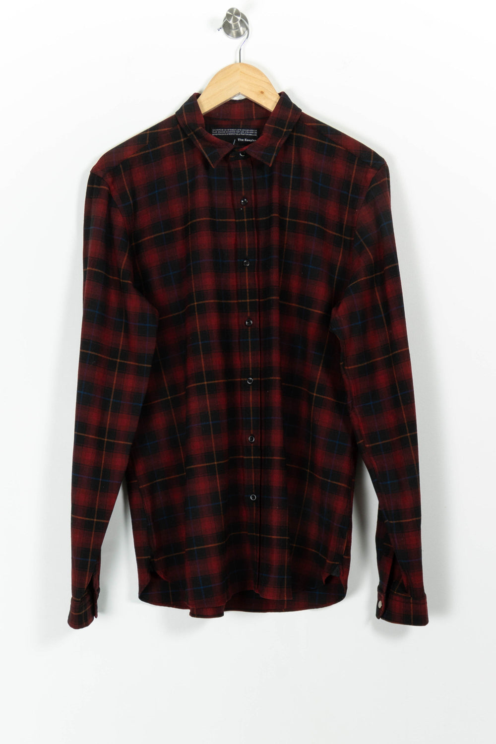 Chemise à Carreaux Bordeaux et Noir - Taille M/38 de la marque The Kooples - Sport | PARAD97674 - Vendu par Paradigme - Image 2