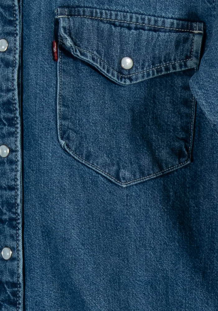 Robe chemise bleue - Taille S/36 de la marque Levi's | PARAD97675 - Vendu par Paradigme - Image 3