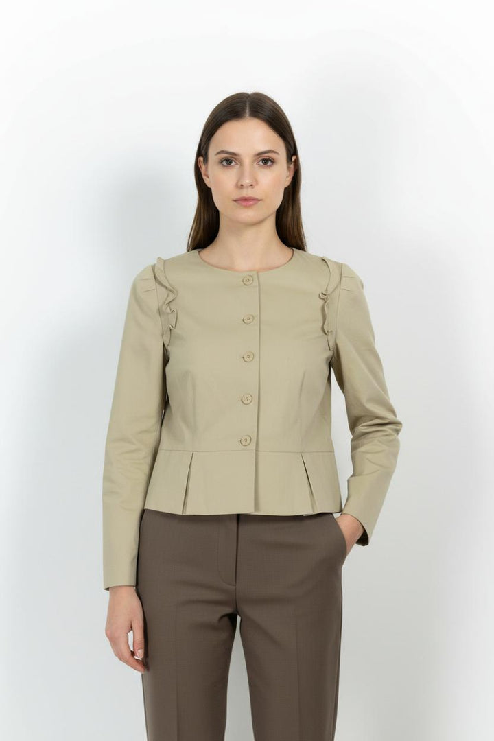 Veste Beige - Taille S/36 de la marque Tara Jarmon | PARAD97678 - Vendu par Paradigme - Image 1