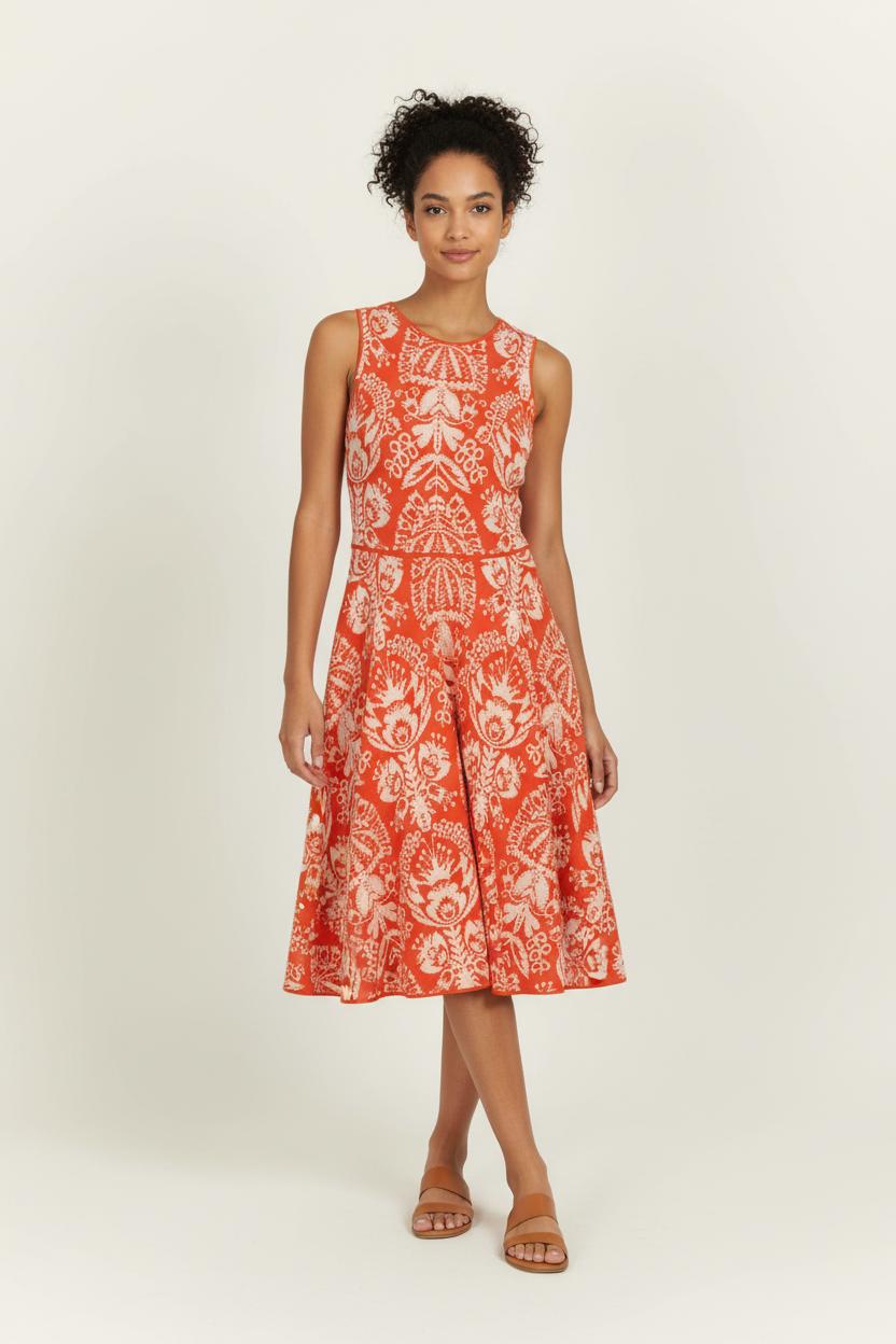 Robe Évasée Rouge et Blanche - Taille XS/34 de la marque Manoush | PARAD97679 - Vendu par Paradigme - Image 1