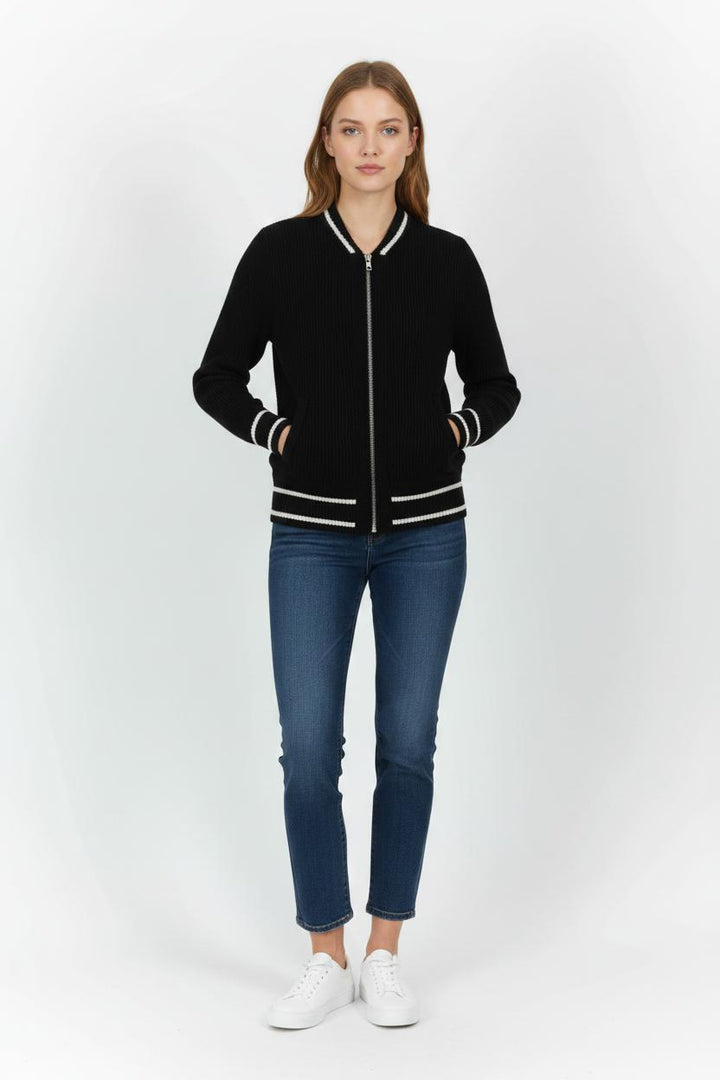 Blouson Noir et Blanc - Taille XS/34 de la marque The Kooples - Sport | PARAD97681 - Vendu par Paradigme - Image 1