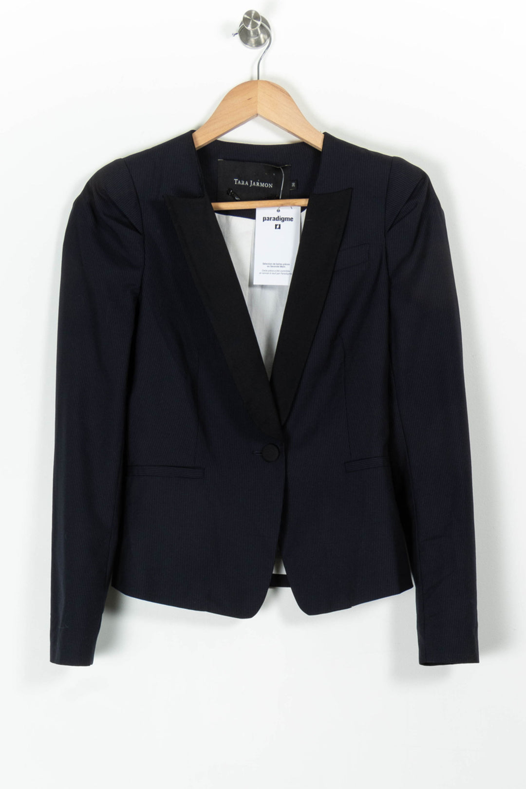 Blazer Bleu - Taille S/36 de la marque Tara Jarmon | PARAD97682 - Vendu par Paradigme - Image 2