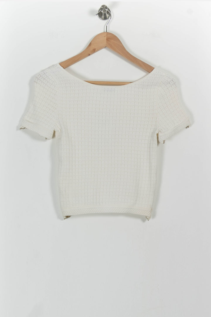 Top Beige - Taille S/36 de la marque Sandro | PARAD97685 - Vendu par Paradigme - Image 4