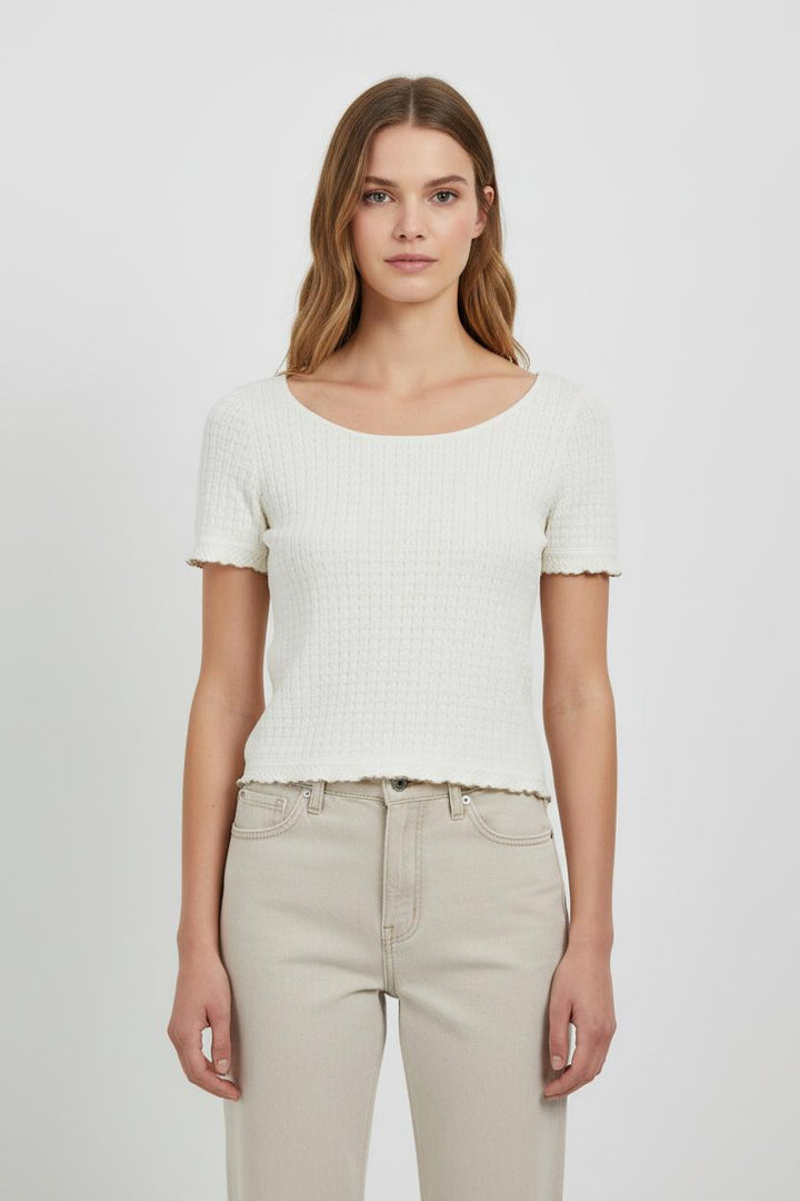 Top Beige - Taille S/36 de la marque Sandro | PARAD97685 - Vendu par Paradigme - Image 1