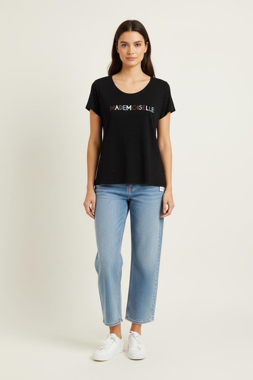 Tee-shirt Noir - Taille L/40 de la marque I.Code | PARAD97689 - Vendu par Paradigme - Image 1
