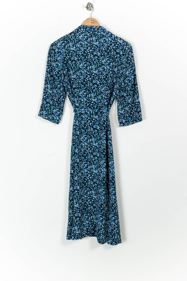 Robe Midi Bleu et Noir - Taille L/40 de la marque Claudie Pierlot | PARAD97700 - Vendu par Paradigme - Image 4