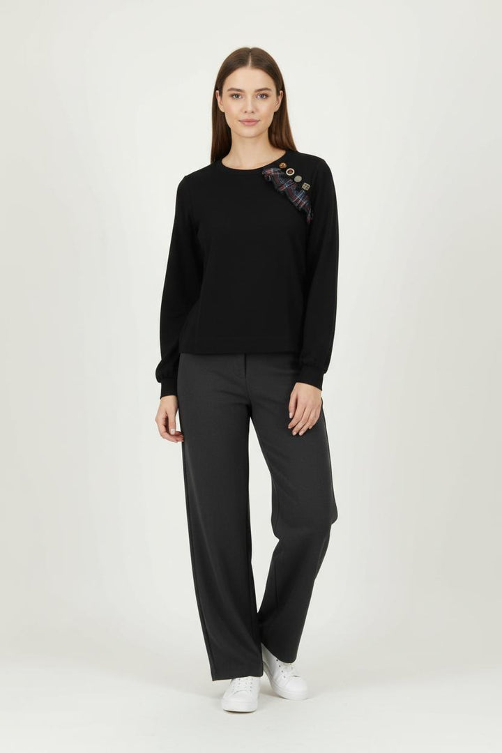 Sweatshirt Noir - Taille XS/34 de la marque Liu Jo | PARAD97710 - Vendu par Paradigme - Image 1