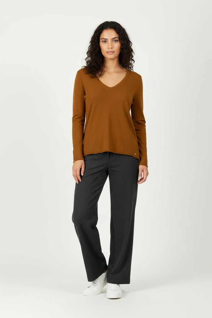 Tee-shirt manches longues Marron - Taille S/36 de la marque Des petits hauts | PARAD97719 - Vendu par Paradigme - Image 1