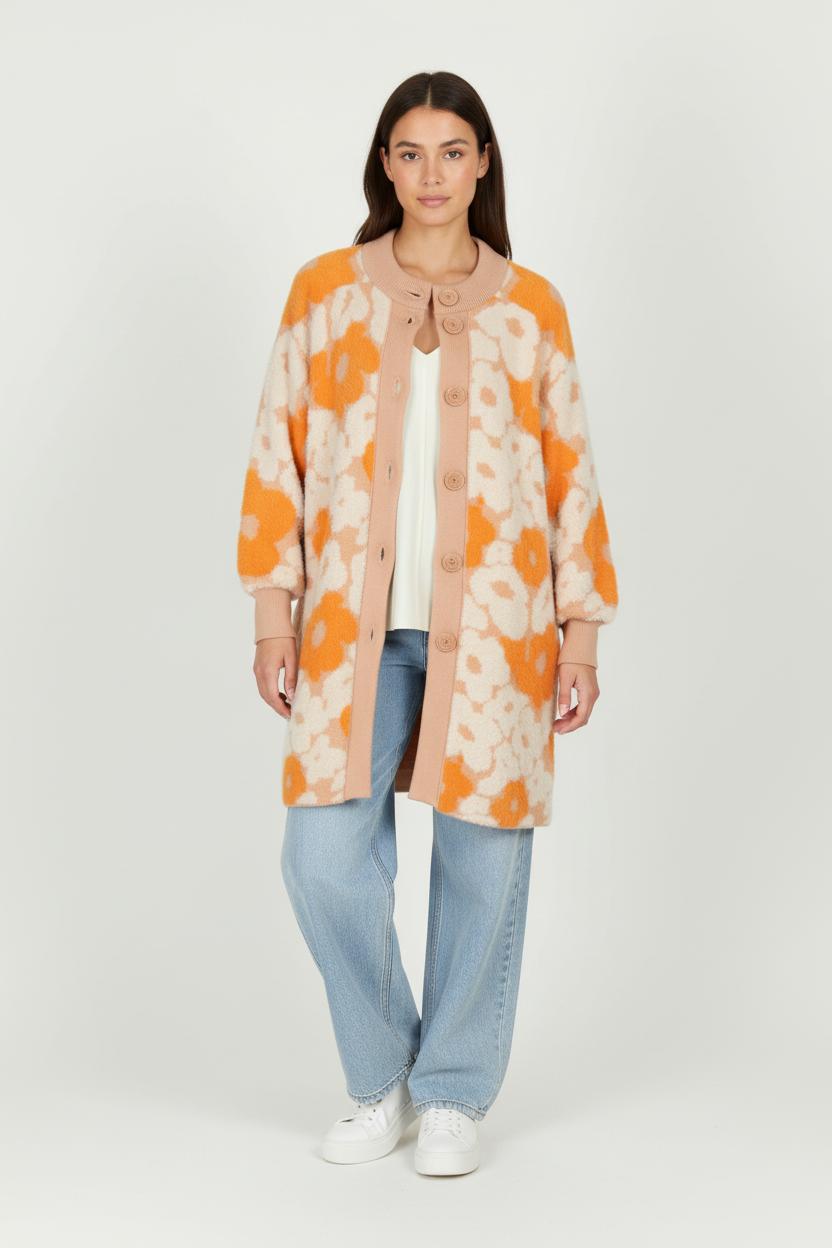 Manteau Orange et Beige - Taille S/36 de la marque Essentiel Antwerp | PARAD97720 - Vendu par Paradigme - Image 1