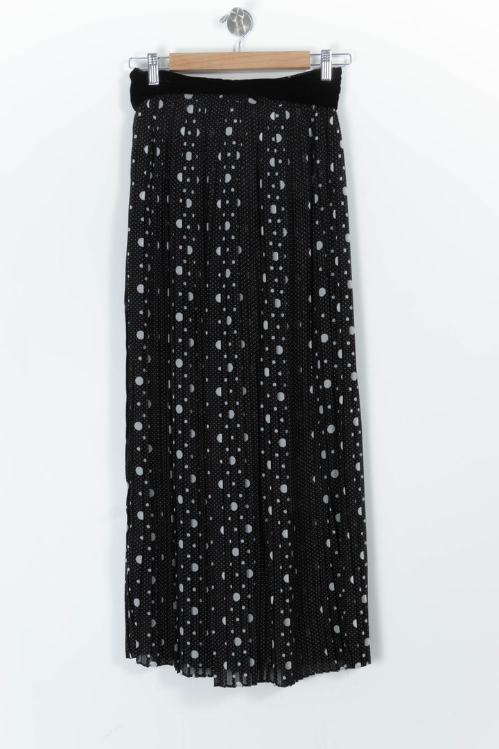Jupe Plissée Noire et Blanche - Taille S/36 de la marque The Kooples | PARAD97722 - Vendu par Paradigme - Image 4